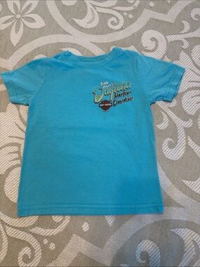 Harley-Davidson Kids Teal Blue Daytona Graphic Tee